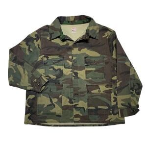 Pointer Brand Vintage 80s Camouflage Denim Jean Jacket XL